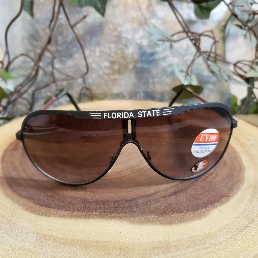 MEN'S Florida State Black Framed Aviator Sunglasses UV100 (100% UV‎ Protection)
